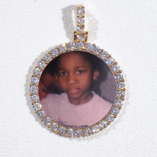 3D CIRCLE CUSTOM PICTURE PENDANT SMALL SIZE
