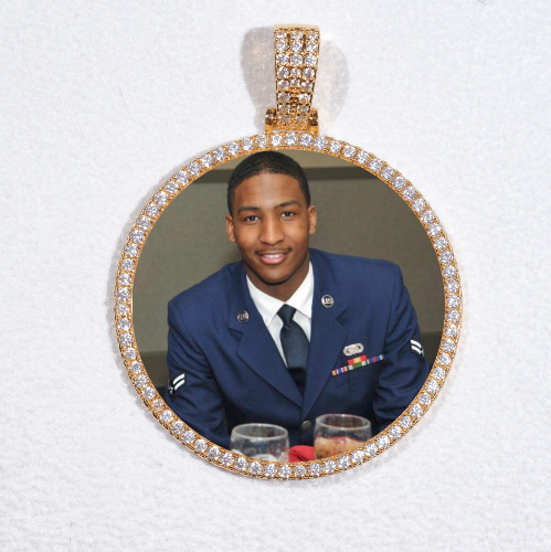 MEDIUM 3D CIRCLE CUSTOM PICTURE PENDANT