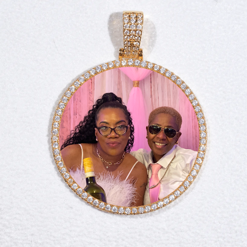 MEDIUM 3D CIRCLE CUSTOM PICTURE PENDANT