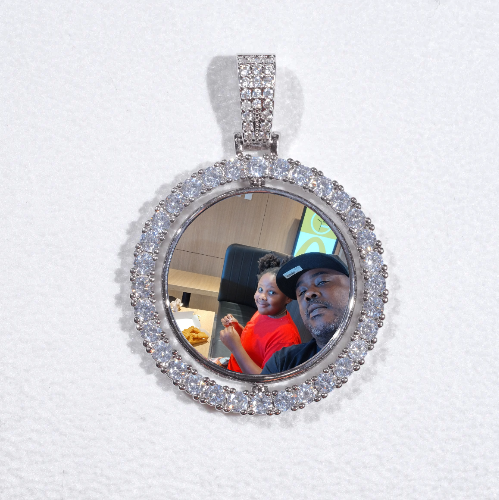 3D Spinning 2-Faced Custom Picture Pendant