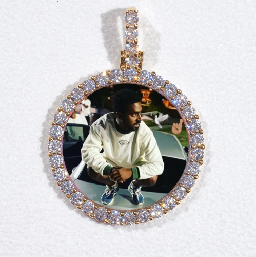 3D CIRCLE CUSTOM PICTURE PENDANT SMALL SIZE