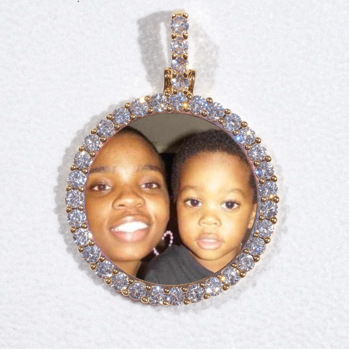 3D CIRCLE CUSTOM PICTURE PENDANT SMALL SIZE