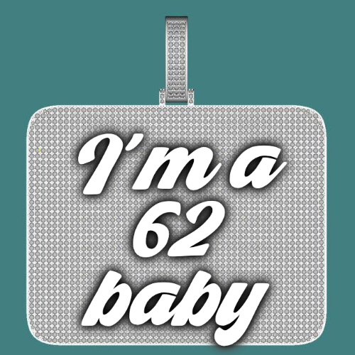 CUSTOM LETTER NECKLACE 3D BIG SQUARE