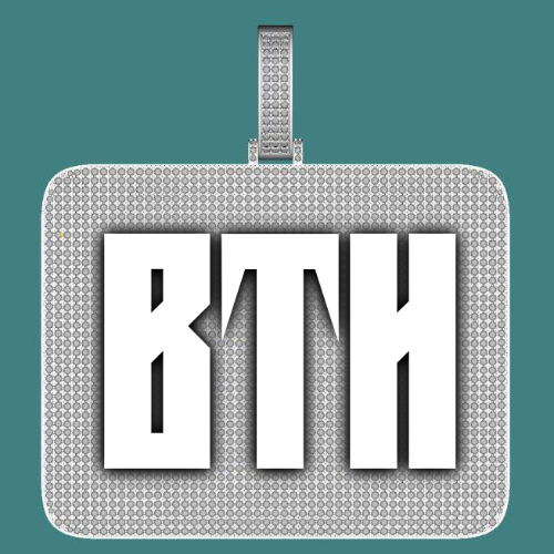CUSTOM LETTER NECKLACE 3D BIG SQUARE