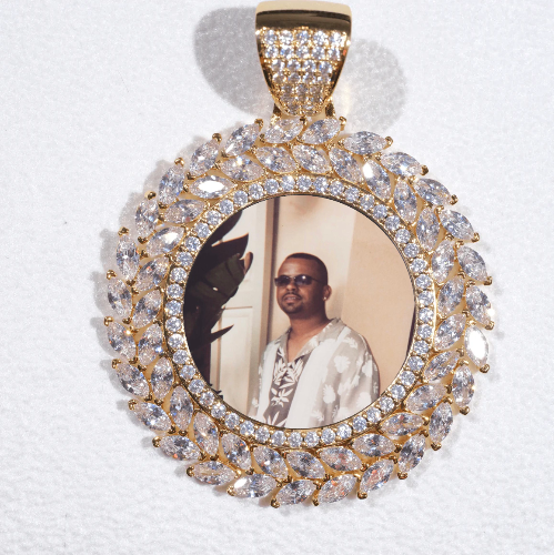 Large 3D Wheat Ear Custom Picture Pendant