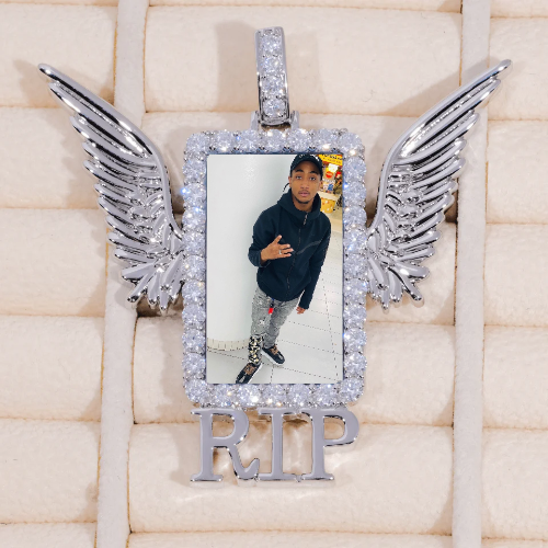 RIP WING 3D CUSTOM PICTURE PENDANT