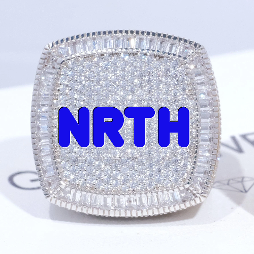 CUSTOM LETTER 3D ICED RING