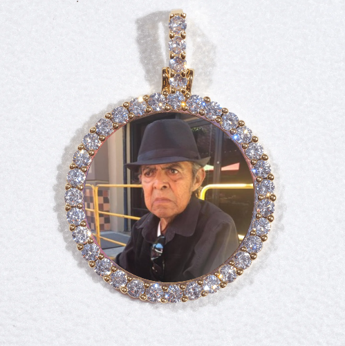 3D CIRCLE CUSTOM PICTURE PENDANT SMALL SIZE