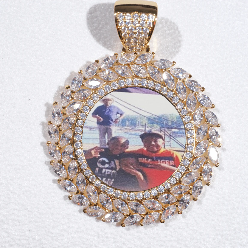 Large 3D Wheat Ear Custom Picture Pendant