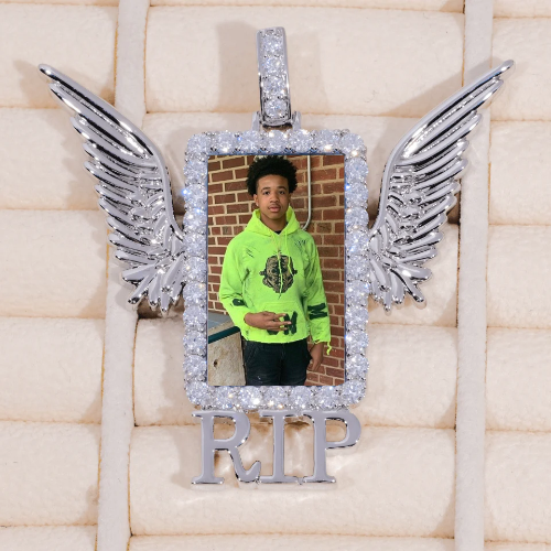 RIP WING 3D CUSTOM PICTURE PENDANT