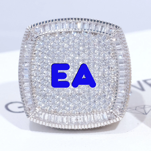CUSTOM LETTER 3D ICED RING