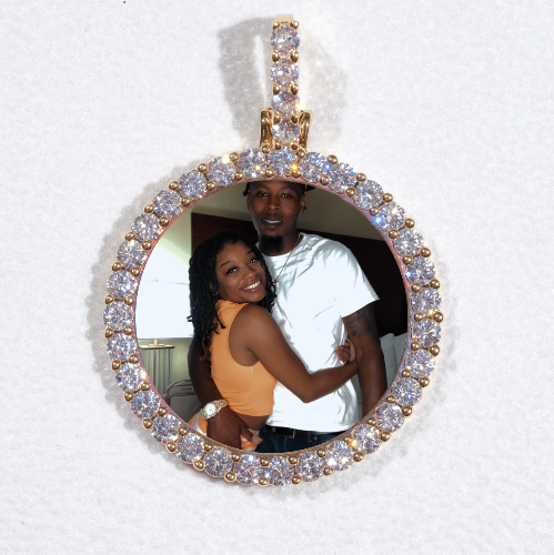 3D CIRCLE CUSTOM PICTURE PENDANT SMALL SIZE