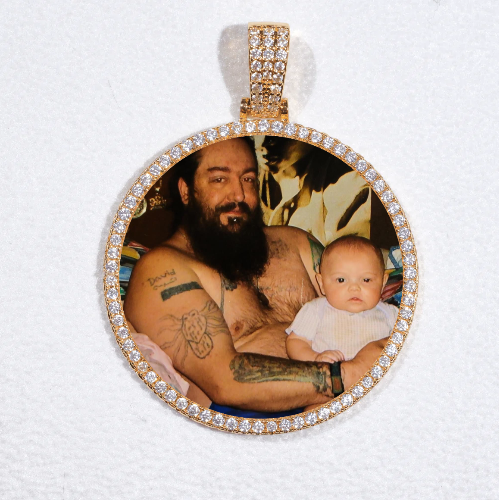 MEDIUM 3D CIRCLE CUSTOM PICTURE PENDANT