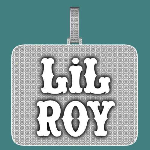 CUSTOM LETTER NECKLACE 3D BIG SQUARE