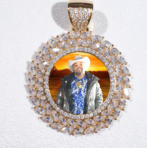 Large 3D Wheat Ear Custom Picture Pendant