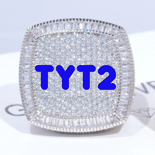 CUSTOM LETTER 3D ICED RING