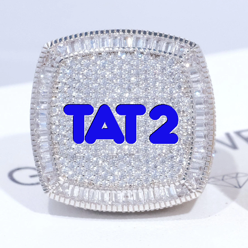 CUSTOM LETTER 3D ICED RING