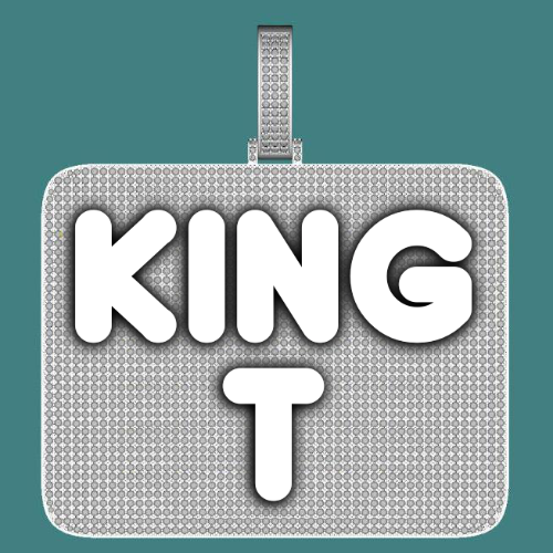 CUSTOM LETTER NECKLACE 3D BIG SQUARE