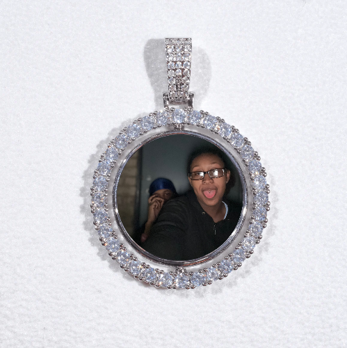 3D Spinning 2-Faced Custom Picture Pendant