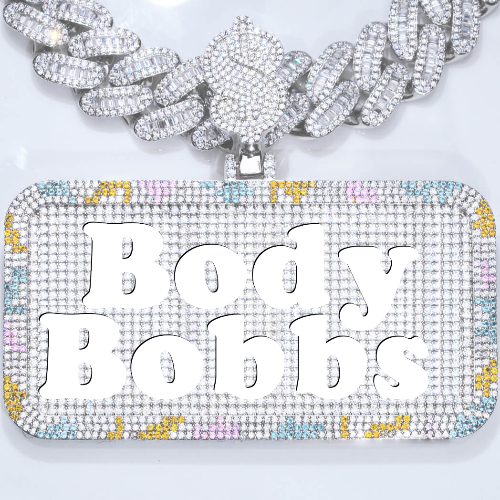 CUSTOM LETTER NECKLACE 3D COLORFUL SQUARE