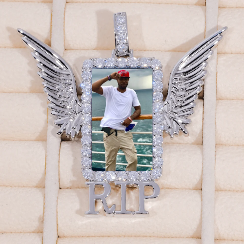 RIP WING 3D CUSTOM PICTURE PENDANT