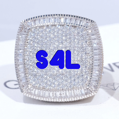 CUSTOM LETTER 3D ICED RING