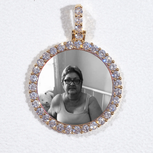 3D CIRCLE CUSTOM PICTURE PENDANT SMALL SIZE