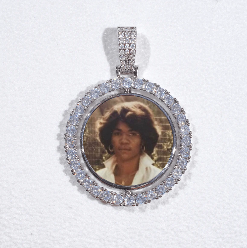 3D Spinning 2-Faced Custom Picture Pendant