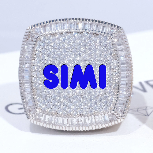 CUSTOM LETTER 3D ICED RING