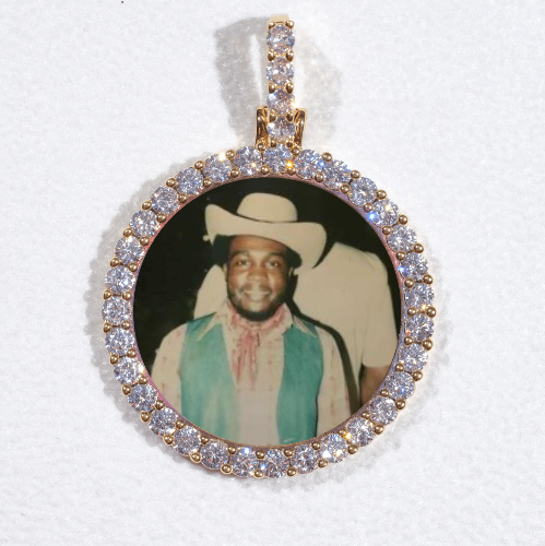 3D CIRCLE CUSTOM PICTURE PENDANT SMALL SIZE