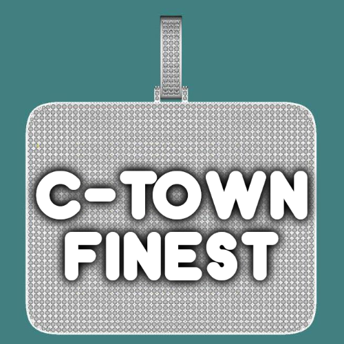 CUSTOM LETTER NECKLACE 3D BIG SQUARE