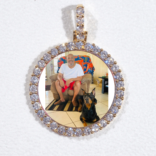 3D CIRCLE CUSTOM PICTURE PENDANT SMALL SIZE