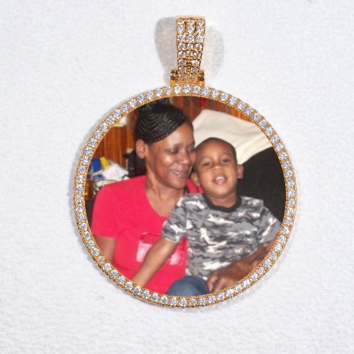 MEDIUM 3D CIRCLE CUSTOM PICTURE PENDANT
