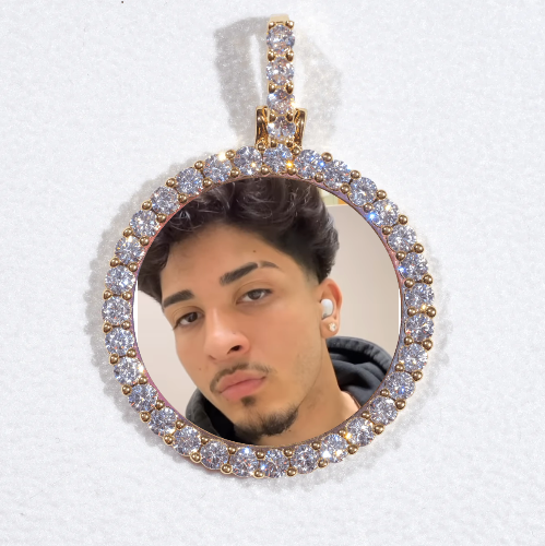 3D CIRCLE CUSTOM PICTURE PENDANT SMALL SIZE