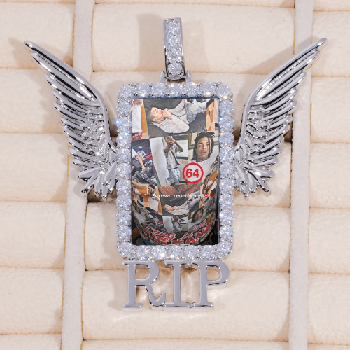 RIP WING 3D CUSTOM PICTURE PENDANT