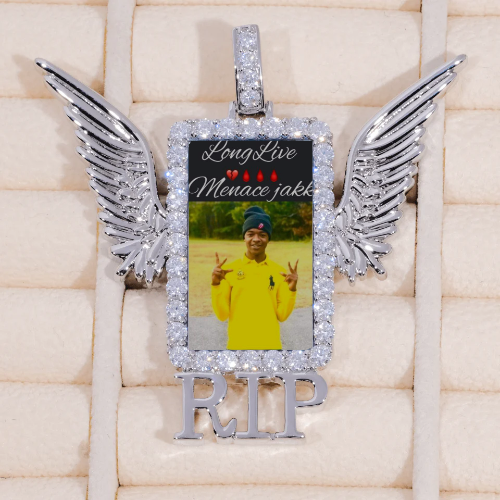 RIP WING 3D CUSTOM PICTURE PENDANT