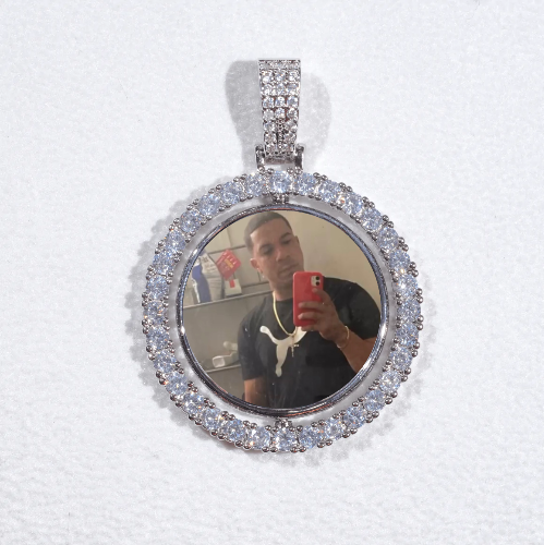 3D Spinning 2-Faced Custom Picture Pendant
