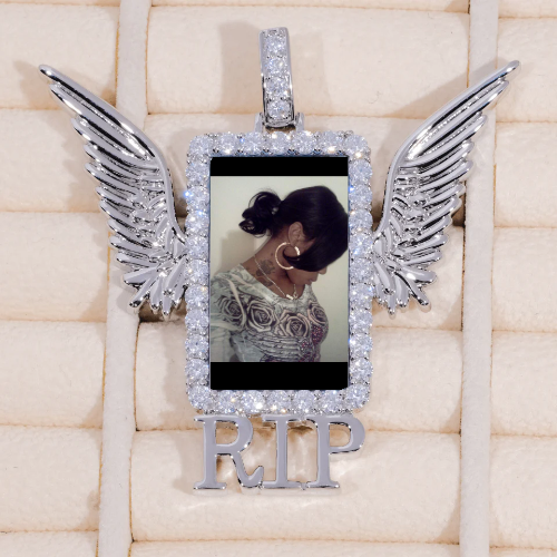 RIP WING 3D CUSTOM PICTURE PENDANT