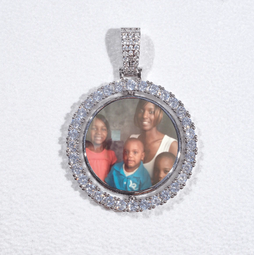 3D Spinning 2-Faced Custom Picture Pendant