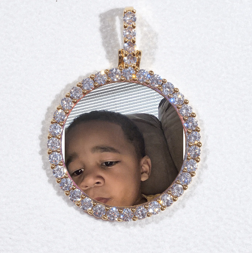 3D CIRCLE CUSTOM PICTURE PENDANT SMALL SIZE