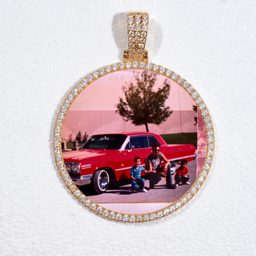 MEDIUM 3D CIRCLE CUSTOM PICTURE PENDANT