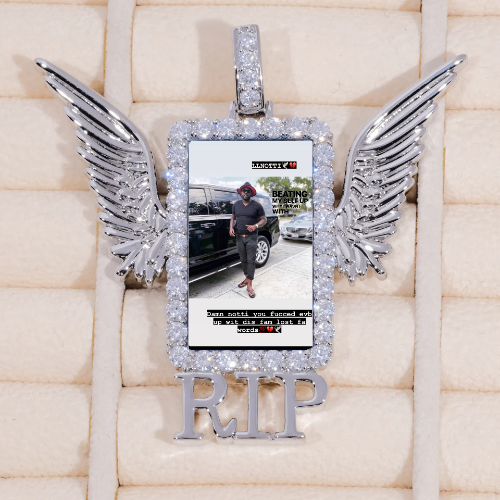 RIP WING 3D CUSTOM PICTURE PENDANT