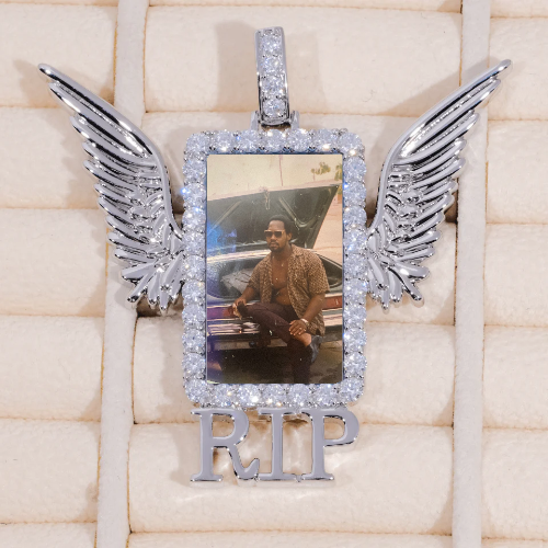 RIP WING 3D CUSTOM PICTURE PENDANT
