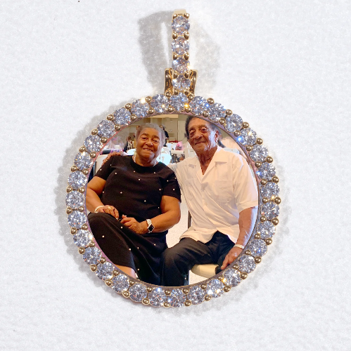 3D CIRCLE CUSTOM PICTURE PENDANT SMALL SIZE