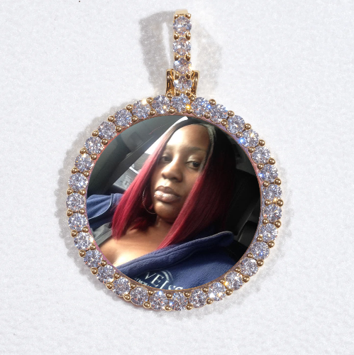 3D CIRCLE CUSTOM PICTURE PENDANT SMALL SIZE