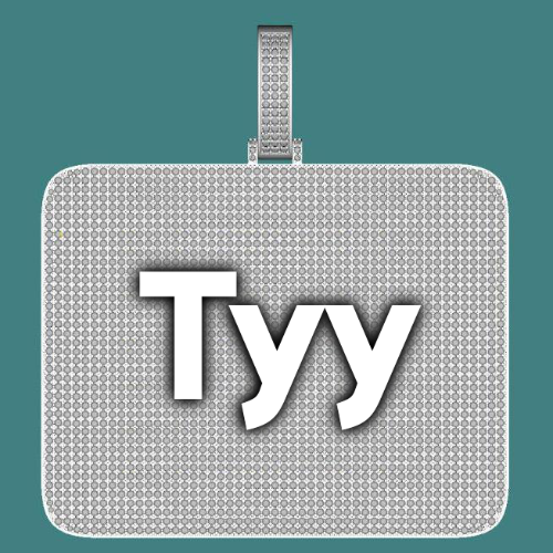 CUSTOM LETTER NECKLACE 3D BIG SQUARE