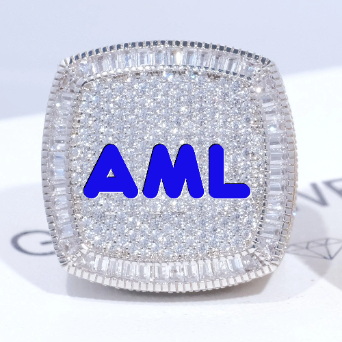 CUSTOM LETTER 3D ICED RING