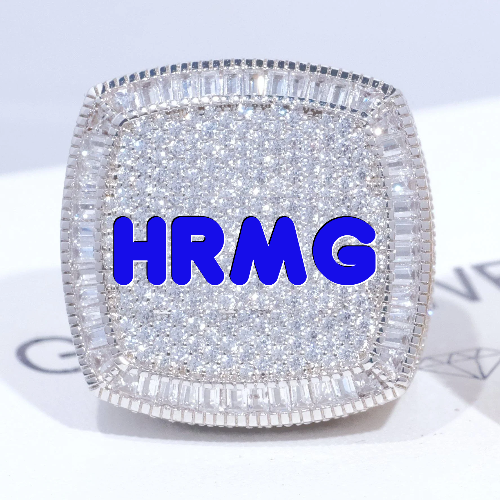 CUSTOM LETTER 3D ICED RING