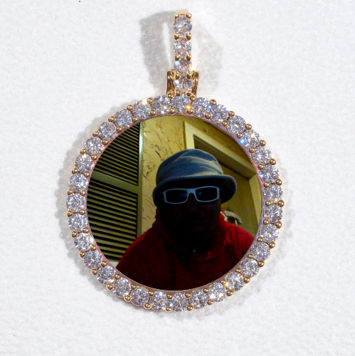 3D CIRCLE CUSTOM PICTURE PENDANT SMALL SIZE