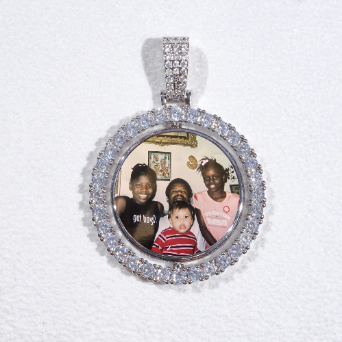 3D Spinning 2-Faced Custom Picture Pendant